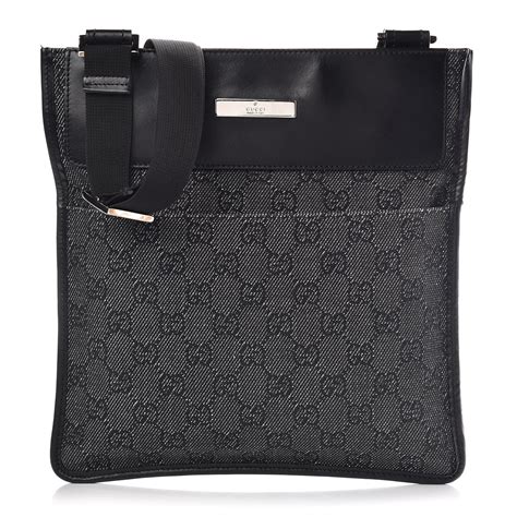 gucci web messenger bag black|gucci crossbody messenger bag black.